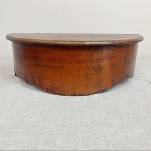 Wood Curved Floating Shelf